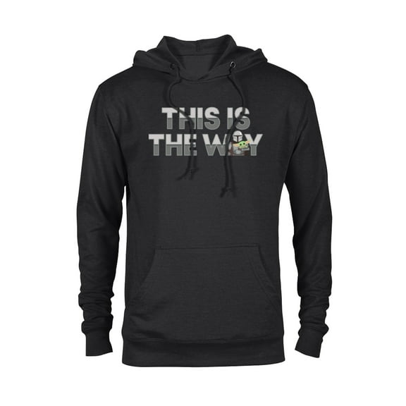Star Wars The Mandalorian Mando & the Child This Is The Way - Pullover Hoodie for Adults - Customized-Black