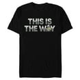 thumbnail image 1 of Star Wars The Mandalorian Mando & the Child This Is The Way - Short Sleeve Blended T-Shirt for Adults - Customized-Black, 1 of 5