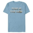 thumbnail image 1 of Star Wars The Mandalorian Mando & the Child This Is The Way - Short Sleeve Blended T-Shirt for Adults - Customized-Ocean Blue, 1 of 5