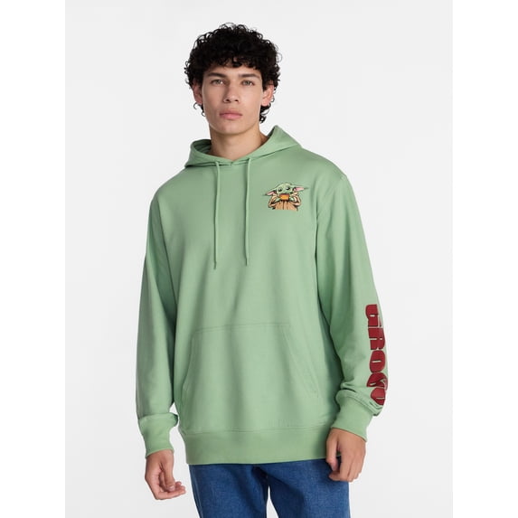 Star Wars The Mandalorian Men's and Big Men's Graphic French Terry Fleece Hoodie, Sizes XS-5XL