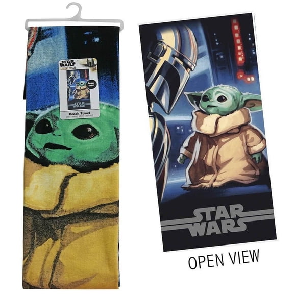 Star Wars The Mandalorian Microfiber Beach Towel 27" x 54"