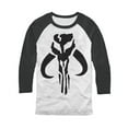 thumbnail image 1 of Star Wars The Mandalorian Mythosaur Symbol 3/4 Sleeve Baseball T-Shirt-XLarge, 1 of 1