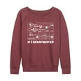 thumbnail image 1 of Star Wars - The Mandalorian N1 Starfighter  - Wo Men's French Terry Long Sleeve Pullover, 1 of 5
