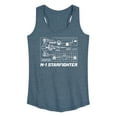thumbnail image 1 of Star Wars - The Mandalorian N1 Starfighter - Wo Men's Racerback Graphic Tank Top, 1 of 4
