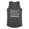 thumbnail image 1 of Star Wars - The Mandalorian N1 Starfighter - Wo Men's Racerback Graphic Tank Top, 1 of 4