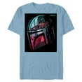 thumbnail image 1 of Star Wars The Mandalorian Neon Helmet - Short Sleeve Blended T-Shirt for Adults - Customized-Ocean Blue, 1 of 5