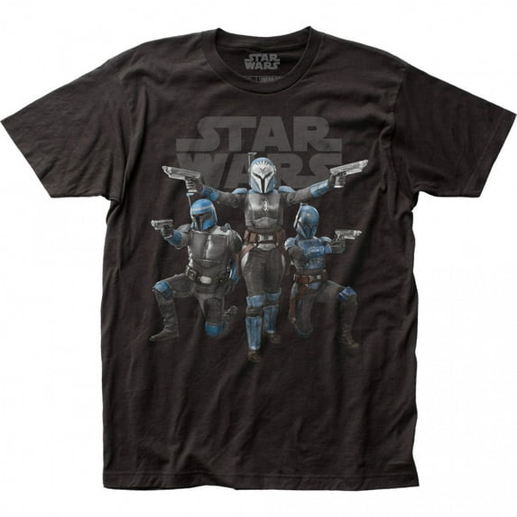 Star Wars The Mandalorian Nite Owls Poster T-Shirt-3XLarge