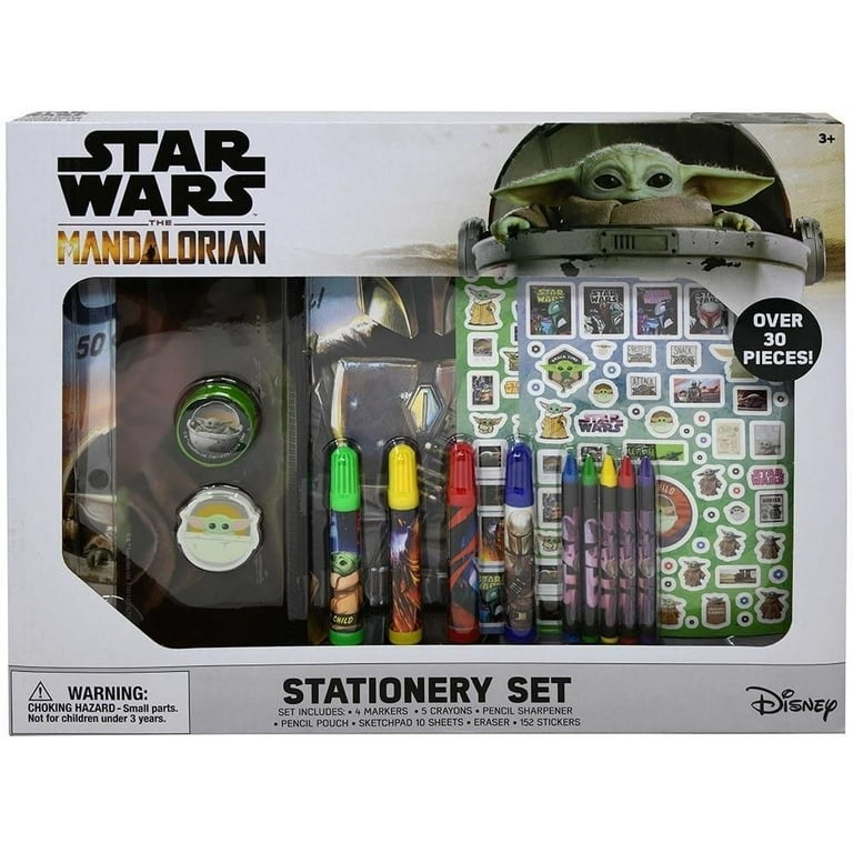 Star Wars The Mandalorian Over 30 Piece Coloring Art and School Supplies Stationary  Set