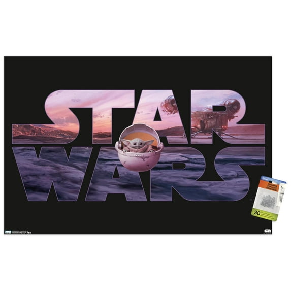 Star Wars: The Mandalorian - Pod Wall Poster with Push Pins, 22.375" x 34"