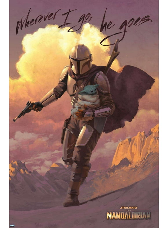 Star Wars: The Mandalorian - Protect Wall Poster, 22.375" x 34"
