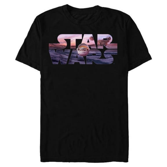 Star Wars The Mandalorian Razor Crest Floating Pod Logo - Short Sleeve Blended T-Shirt for Adults - Customized-Black