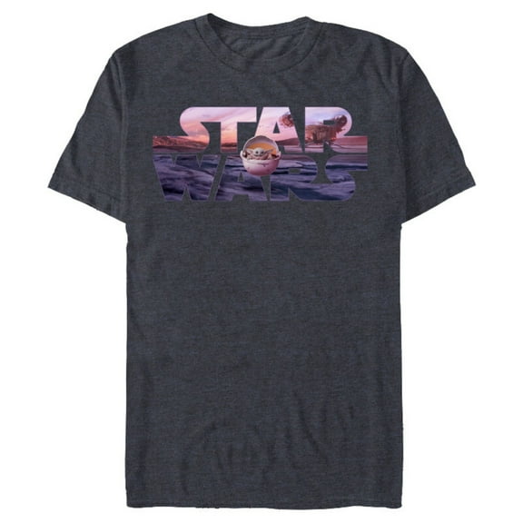 Star Wars The Mandalorian Razor Crest Floating Pod Logo - Short Sleeve Blended T-Shirt for Adults - Customized-Navy Heather