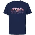 thumbnail image 1 of Star Wars The Mandalorian Razor Crest Floating Pod Logo - Short Sleeve Cotton T-Shirt for Adults - Customized-Navy, 1 of 5