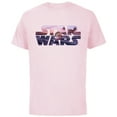 thumbnail image 1 of Star Wars The Mandalorian Razor Crest Floating Pod Logo - Short Sleeve Cotton T-Shirt for Adults - Customized-Soft Pink, 1 of 5