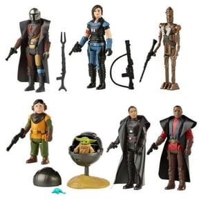 Star Wars The Mandalorian Retro Collection Series 3 Set of 7 Action Figures
