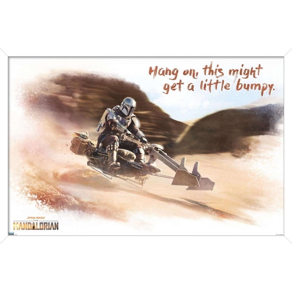 Star Wars: The Mandalorian - Ride Wall Poster, 14.725" x 22.375", Framed