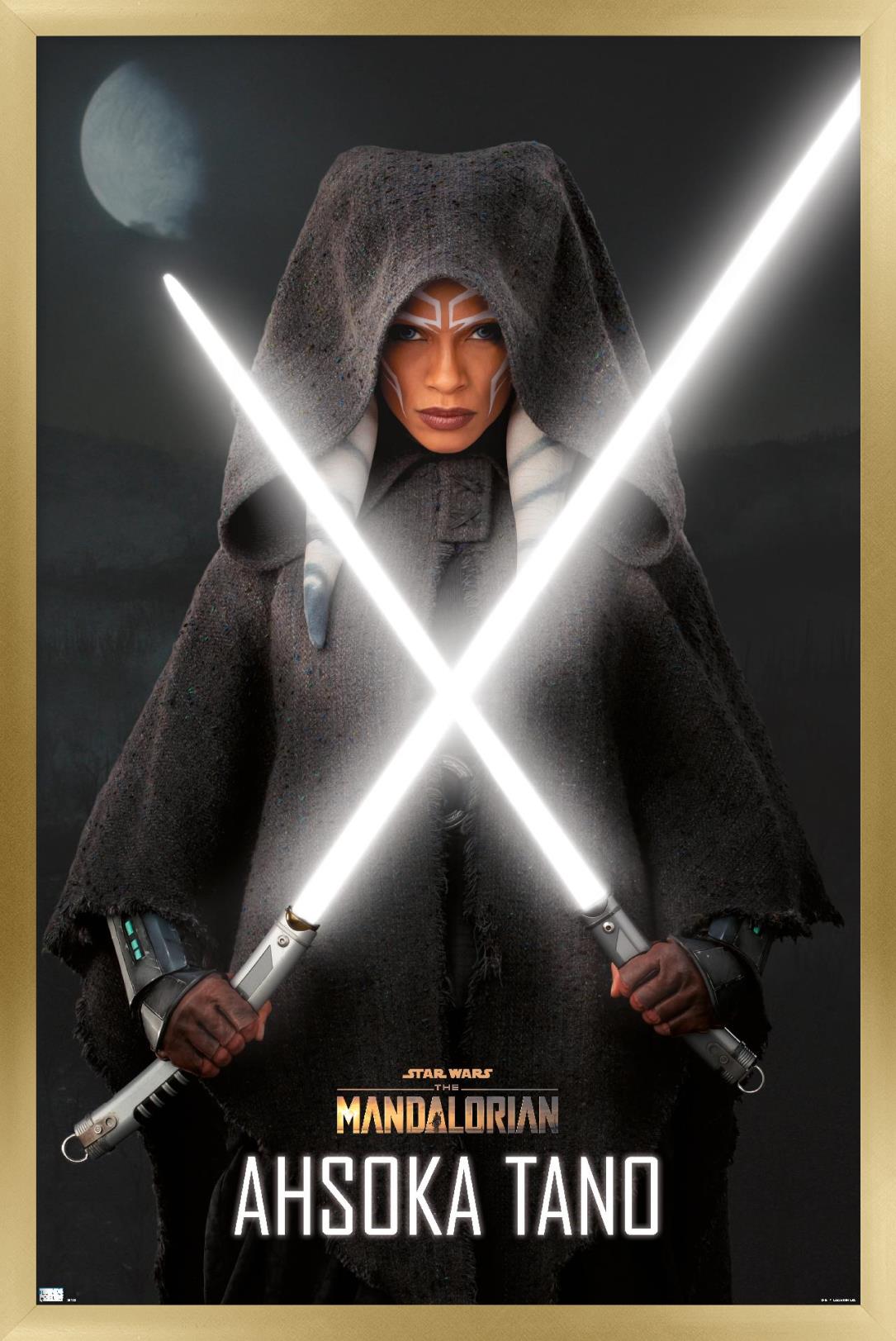 Star Wars The Mandalorian Season 2 - Ahsoka Lightsabers Wall Poster, 14.725" x 22.375", Framed - image 1 of 5