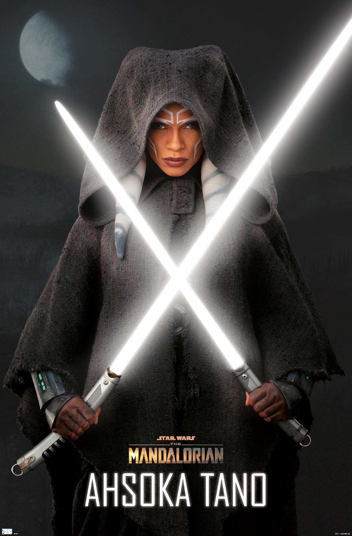 Star Wars The Mandalorian Season 2 - Ahsoka Lightsabers Wall Poster, 14.725" x 22.375"