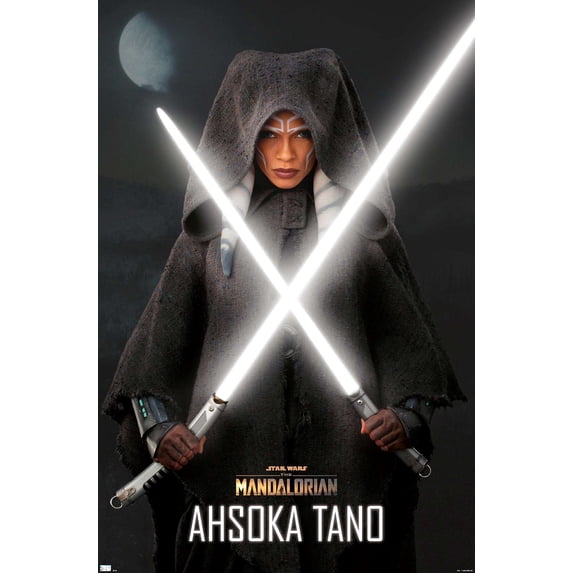 Star Wars The Mandalorian Season 2 - Ahsoka Lightsabers Wall Poster, 14.725" x 22.375"
