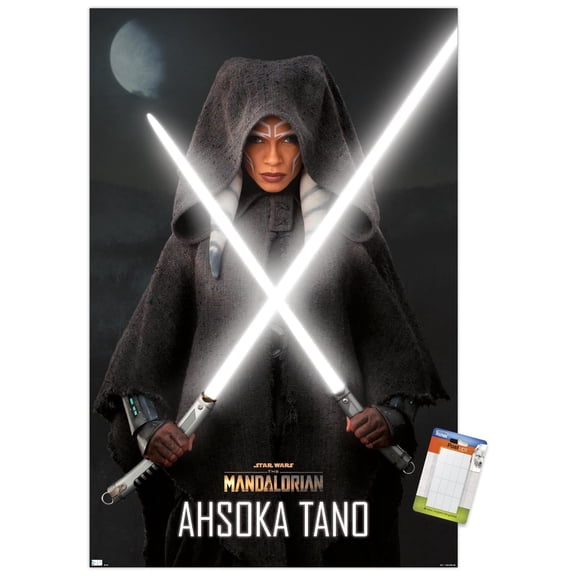 Star Wars The Mandalorian Season 2 - Ahsoka Lightsabers Wall Poster, 14.725" x 22.375"
