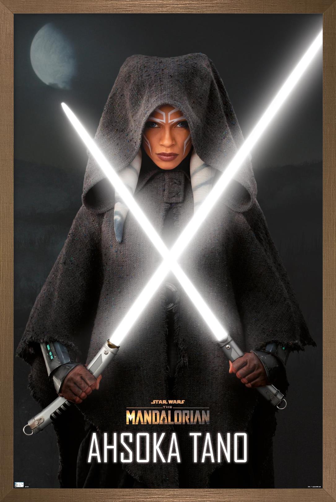 Star Wars The Mandalorian Season 2 - Ahsoka Lightsabers Wall Poster, 22.375" x 34", Framed - image 1 of 5