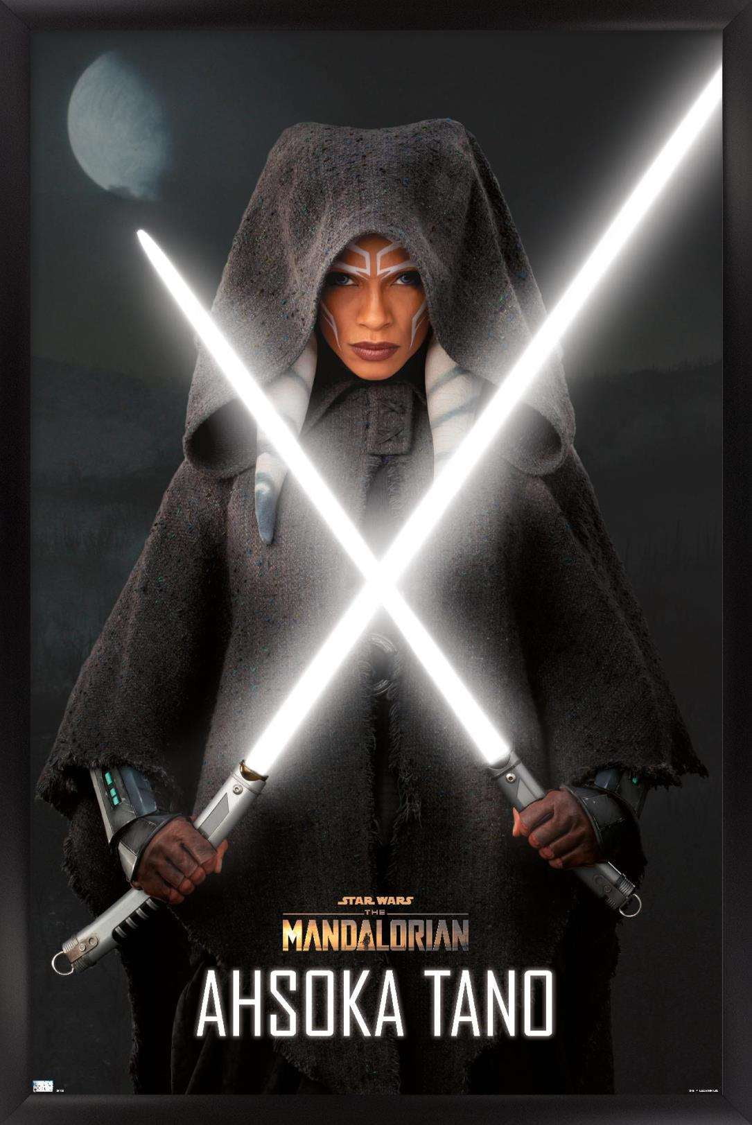 Star Wars The Mandalorian Season 2 Ahsoka Lightsabers Wall Poster, 22