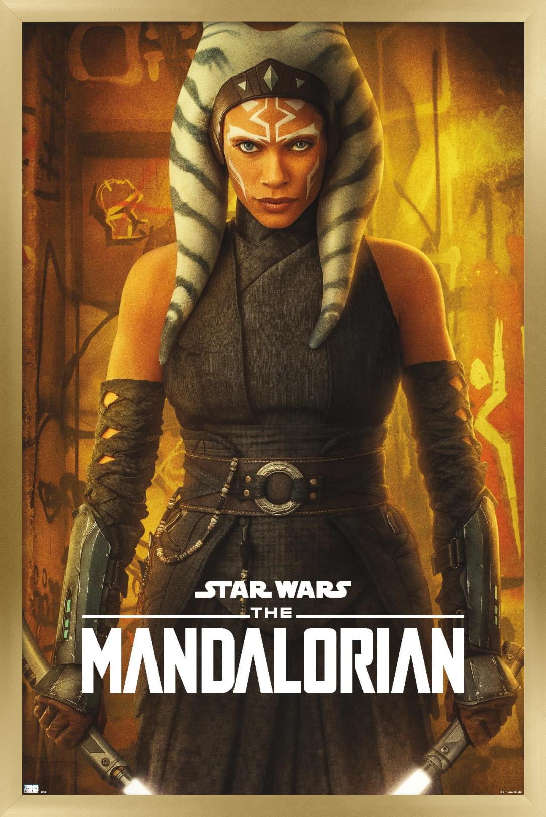 Star Wars: The Mandalorian Season 2 - Ahsoka One Sheet Wall Poster, 14.725" x 22.375", Framed