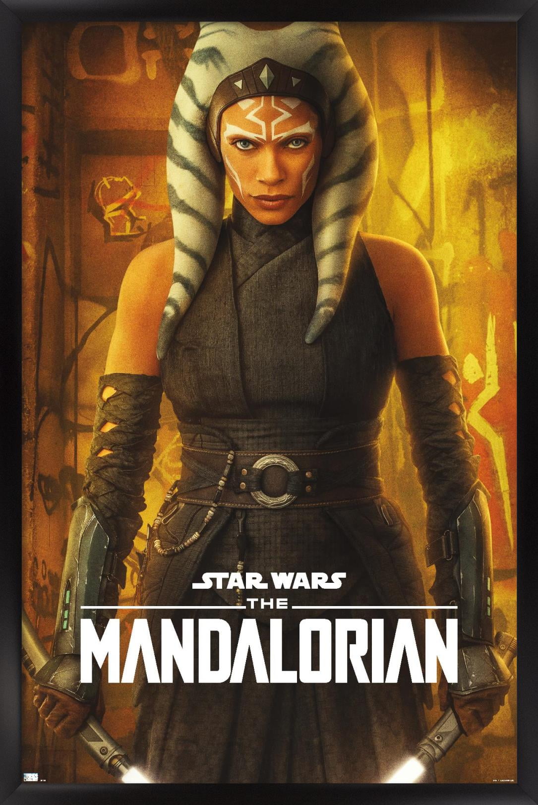 Star Wars: The Mandalorian Season 2 - Ahsoka One Sheet Wall Poster, 22.375" x 34", Framed