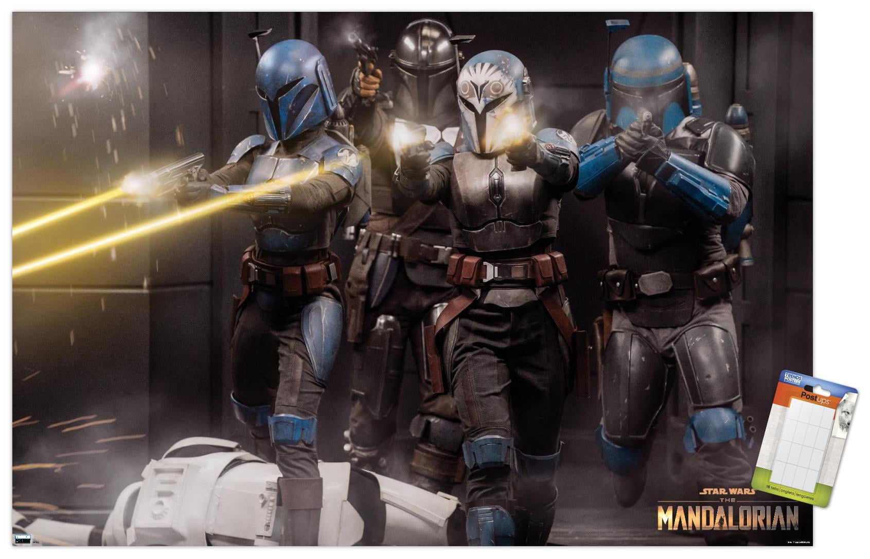 Star Wars: The Mandalorian Season 2 - Battle Group Wall Poster, 14.725" x 22.375"