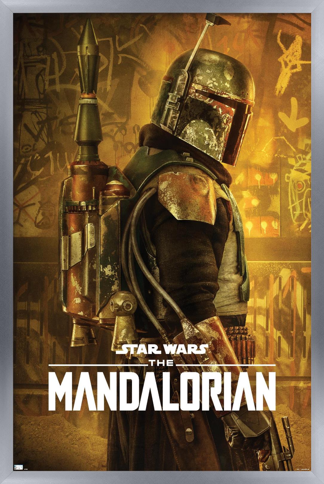 Star Wars: The Mandalorian Season 2 - Boba Fett One Sheet Wall Poster, 14.725" x 22.375", Framed - image 1 of 5