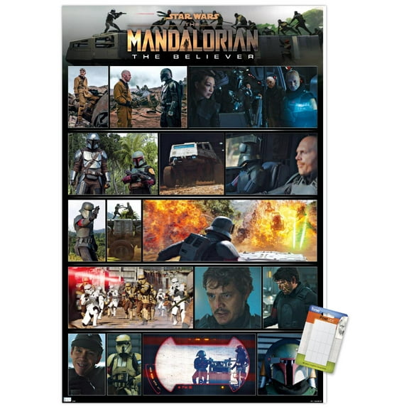 Star Wars: The Mandalorian Season 2 - Chapter 15 Grid Wall Poster, 14.725" x 22.375"