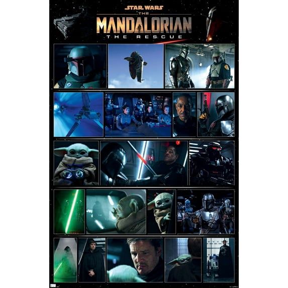 Star Wars: The Mandalorian Season 2 - Chapter 16 Grid Wall Poster, 14.725" x 22.375"