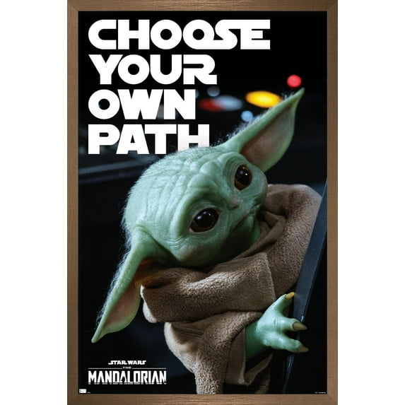 Star Wars: The Mandalorian Season 2 - Choose Your Own Path Wall Poster, 14.725" x 22.375", Framed