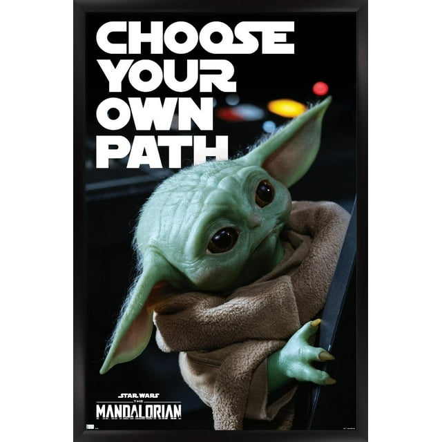 Star Wars: The Mandalorian Season 2 - Choose Your Own Path Wall Poster, 14.725" x 22.375", Framed