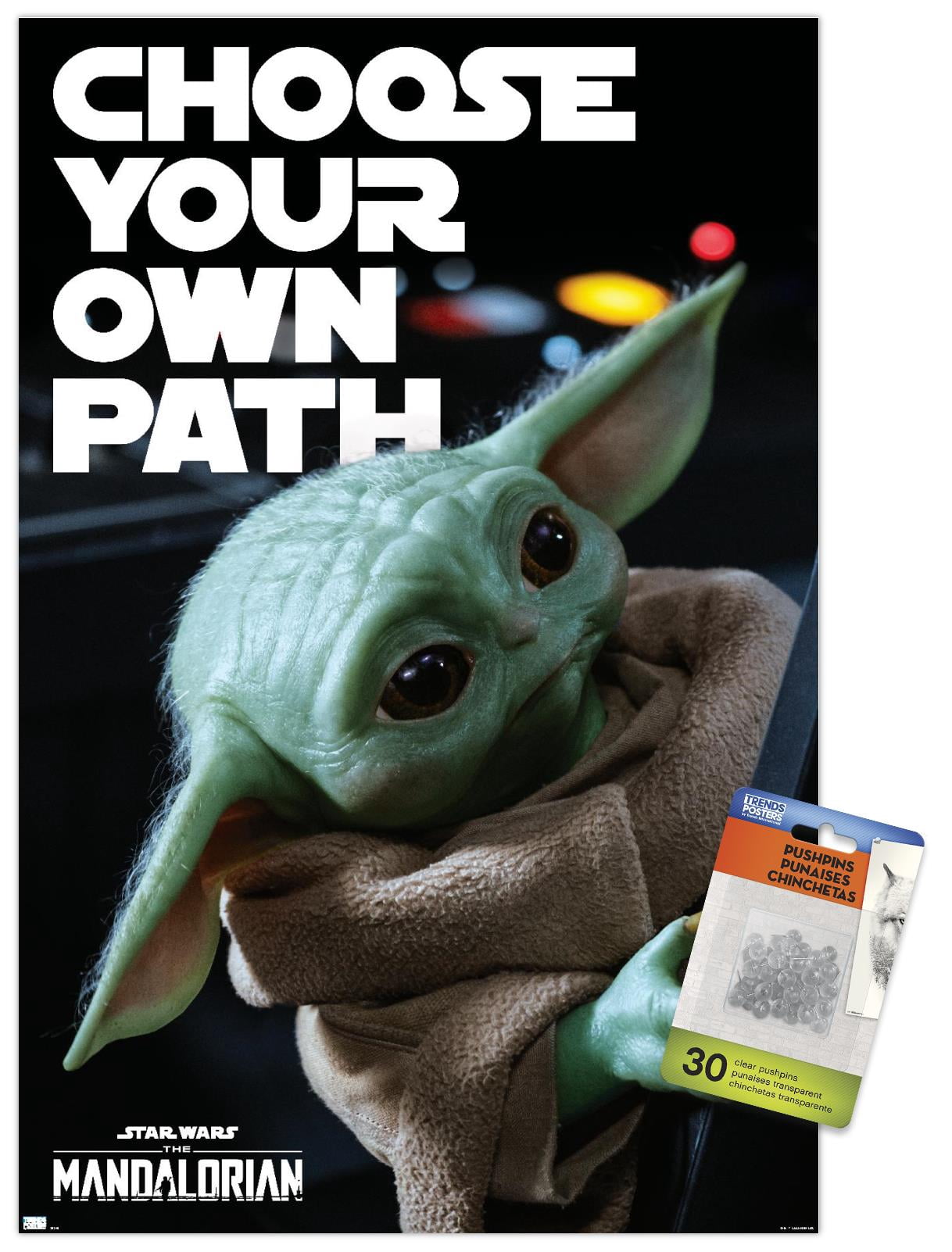 Star Wars: The Mandalorian Season 2 - Choose Your Own Path Wall Poster with Pushpins, 14.725" x 22.375"