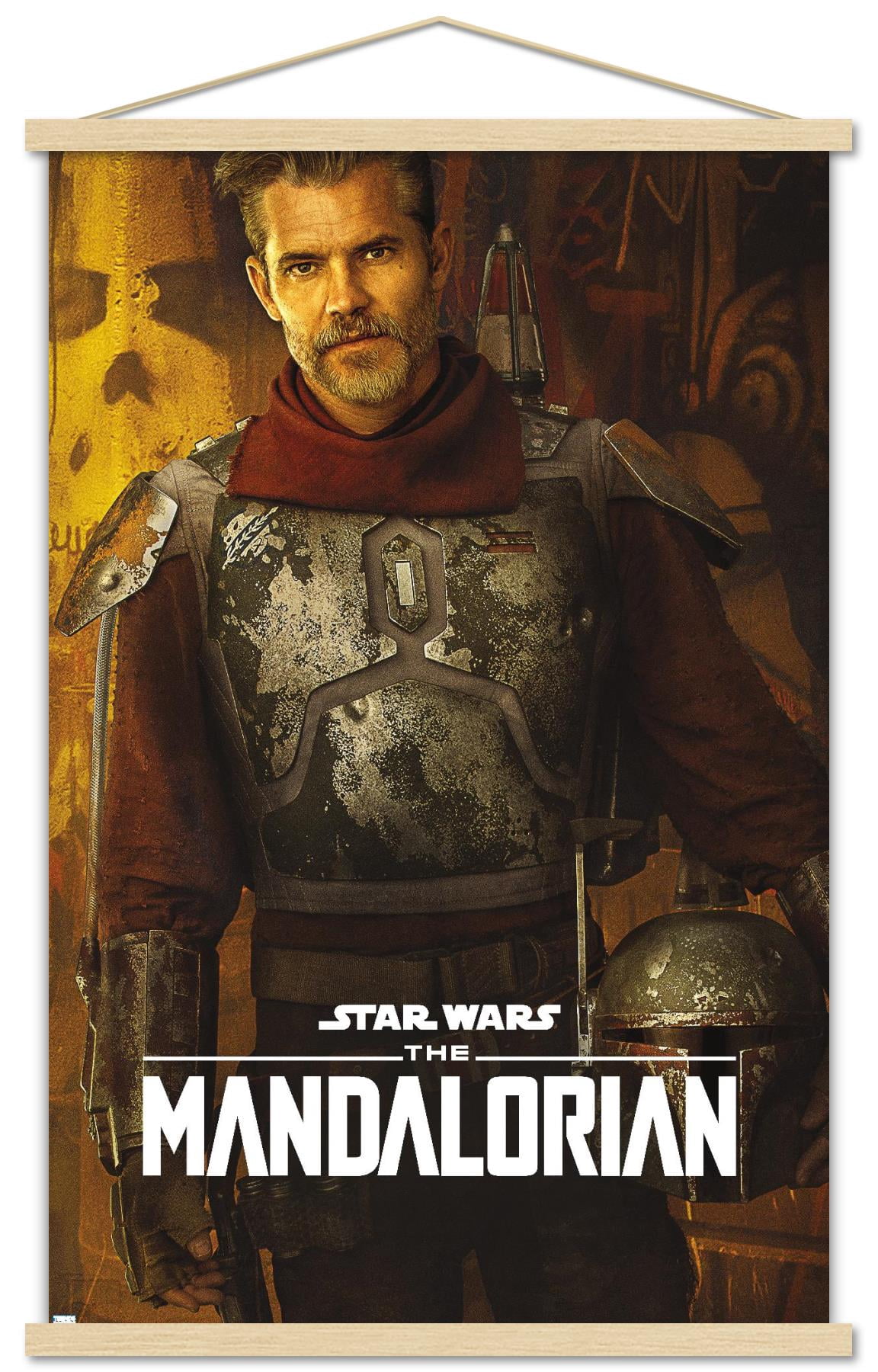 Star Wars: The Mandalorian Season 2 - Cobb Vanth Wall Poster with Wooden Magnetic Frame, 22.375" x 34"