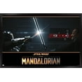 thumbnail image 1 of Star Wars: The Mandalorian Season 2 - Din Djarin vs. Moff Gideon Wall Poster, 22.375" x 34", Framed, 1 of 3