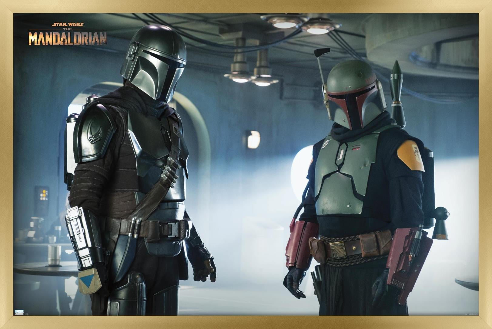 Star Wars: The Mandalorian Season 2 - Duo Wall Poster, 14.725" x 22.375", Framed