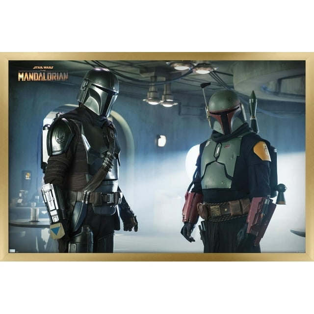 Star Wars: The Mandalorian Season 2 - Duo Wall Poster, 14.725" x 22.375", Framed