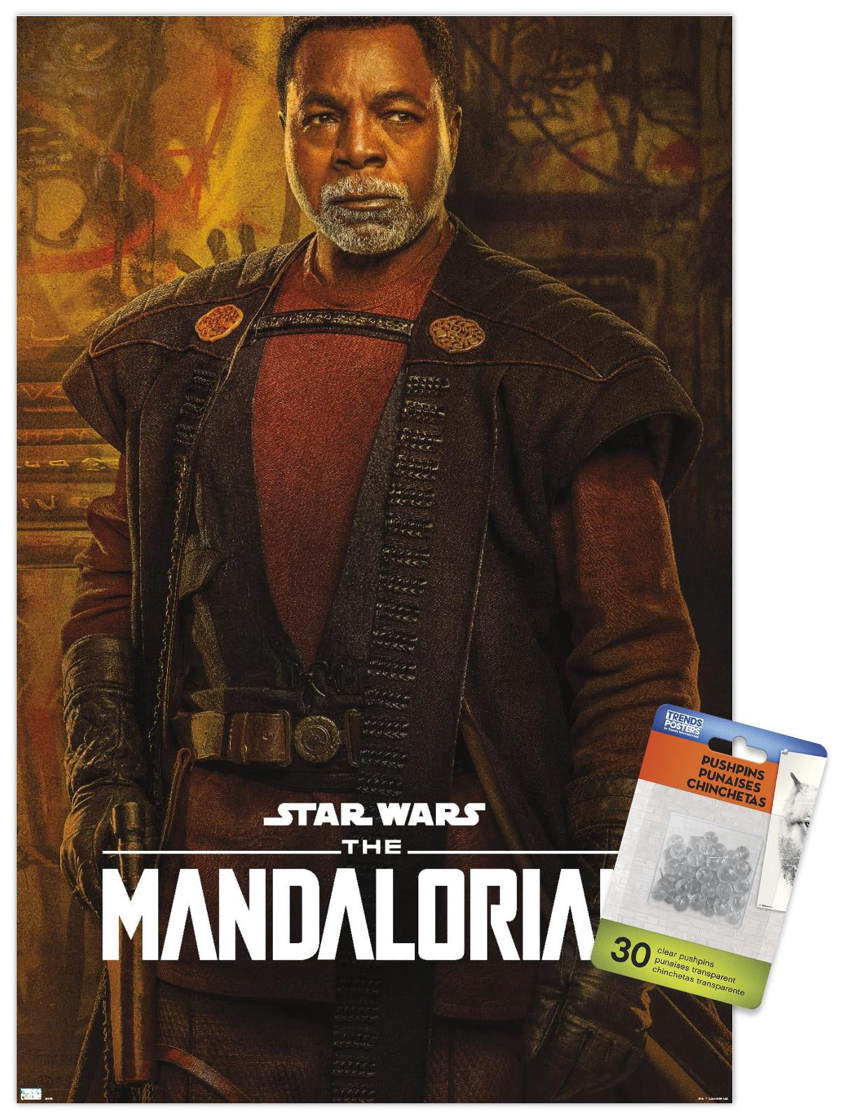 Star Wars: The Mandalorian Season 2 - Greef Karga Wall Poster with Pushpins, 14.725" x 22.375"