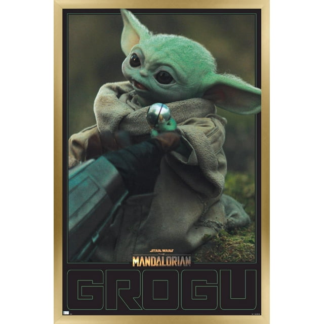 Star Wars The Mandalorian Season 2 - Grogu Wall Poster, 14.725" x 22.375", Framed