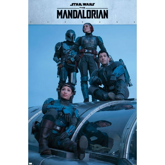 Star Wars: The Mandalorian Season 2 - Mandalorian Group Wall Poster, 22.375" x 34"