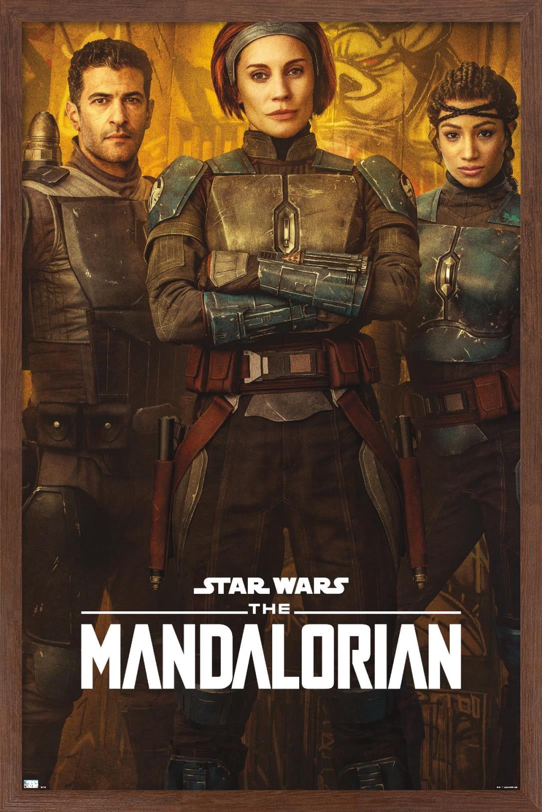 Star Wars: The Mandalorian Season 2 - Mandalorians Wall Poster, 14.725" x 22.375", Framed