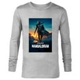 thumbnail image 1 of Star Wars The Mandalorian Season 2 Poster - Long Sleeve T-Shirt for Men - Customized-Athletic Heather, 1 of 5