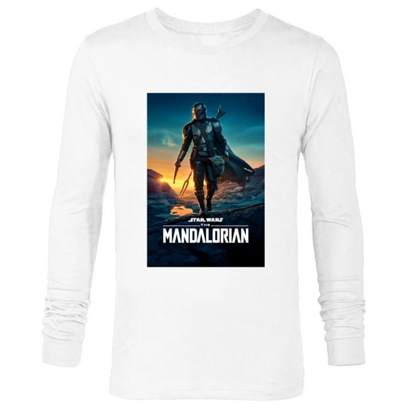 Star Wars The Mandalorian Season 2 Poster - Long Sleeve T-Shirt for Men - Customized-White