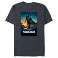 thumbnail image 1 of Star Wars The Mandalorian Season 2 Poster - Short Sleeve Blended T-Shirt for Adults - Customized-Navy Heather, 1 of 5