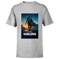 thumbnail image 1 of Star Wars The Mandalorian Season 2 Poster - Short Sleeve T-Shirt for Kids - Customized-Athletic Heather, 1 of 5