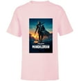 thumbnail image 1 of Star Wars The Mandalorian Season 2 Poster - Short Sleeve T-Shirt for Kids - Customized-Soft Pink, 1 of 5