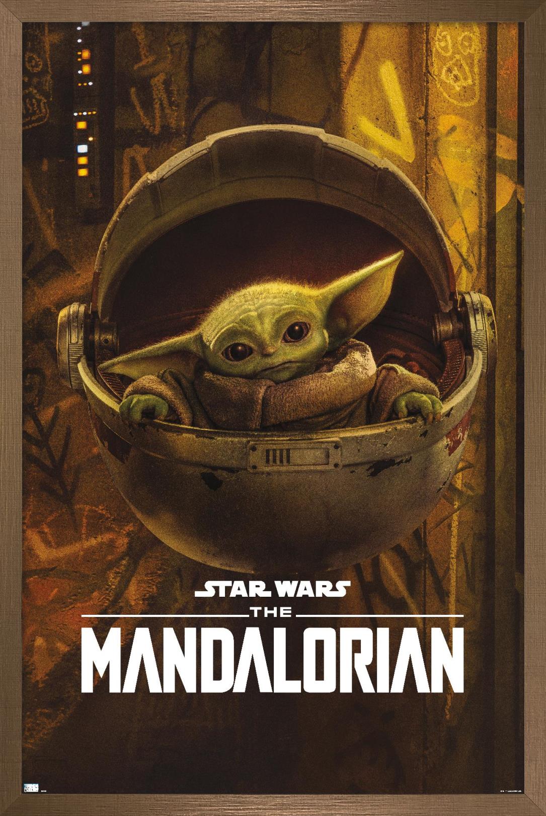 Star Wars: The Mandalorian Season 2 - The Child Wall Poster, 22.375" x 34", Framed - image 1 of 5