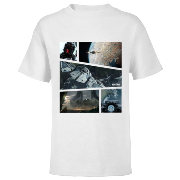 Star Wars The Mandalorian Season 3 Bo-Katan Gauntlet Battle - Short Sleeve T-Shirt for Kids - Customized-White
